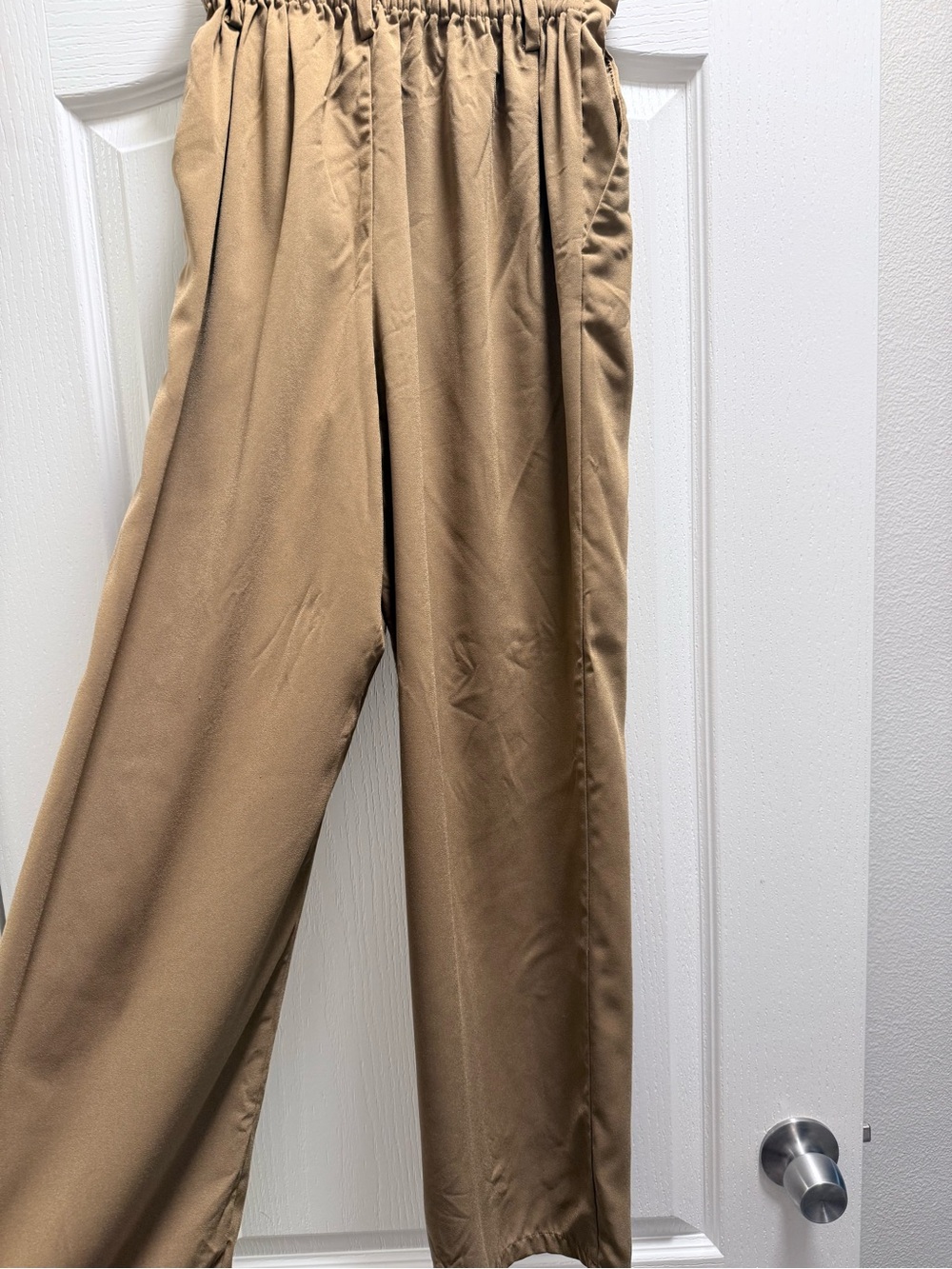 a new day Women's Tan Elastic-Waist Trousers